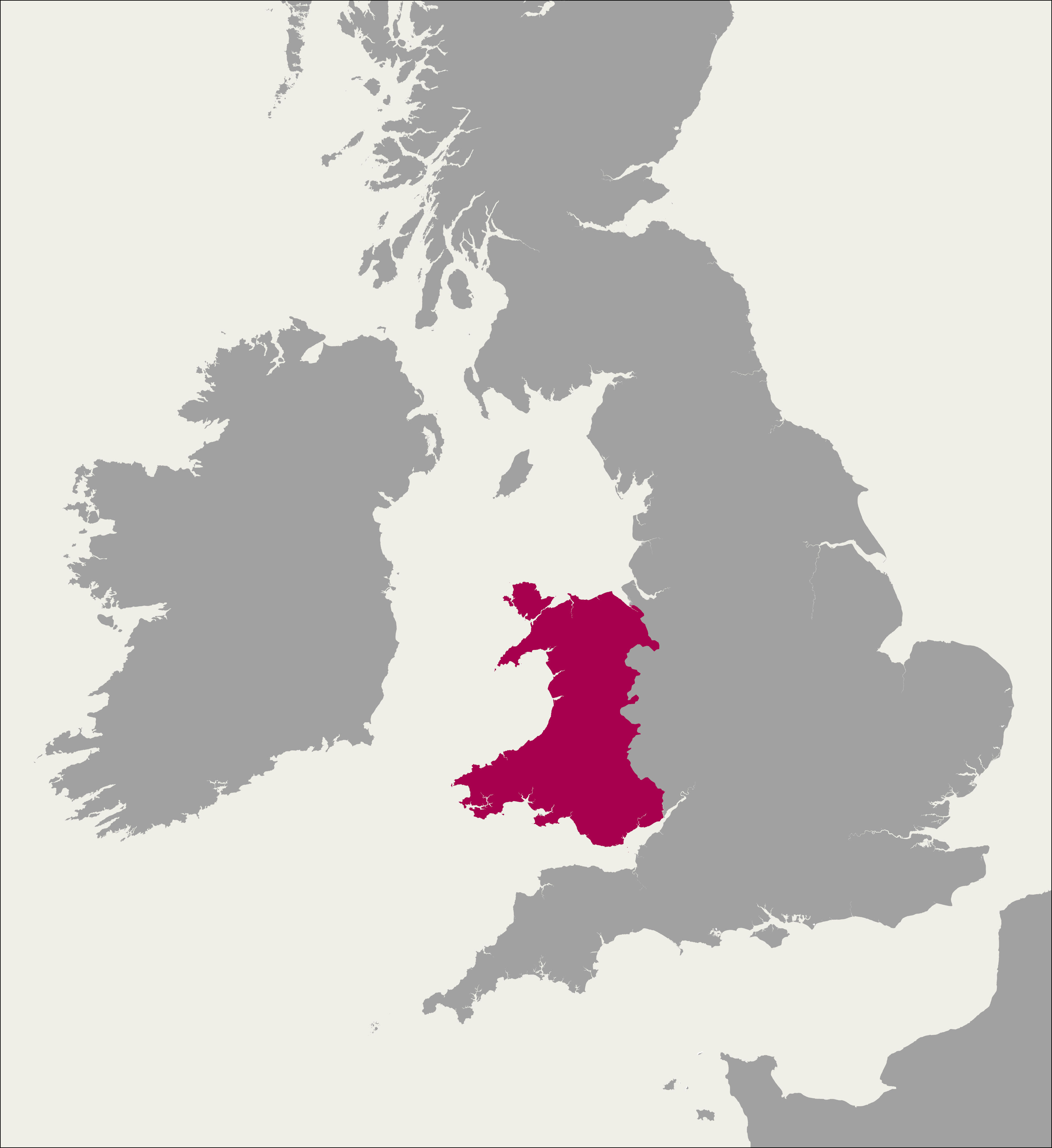Welsh Mission Map 1845